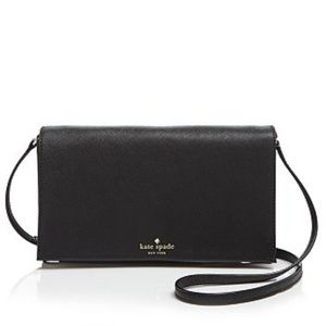 Kate Spade Black Leather Crossbody Purse